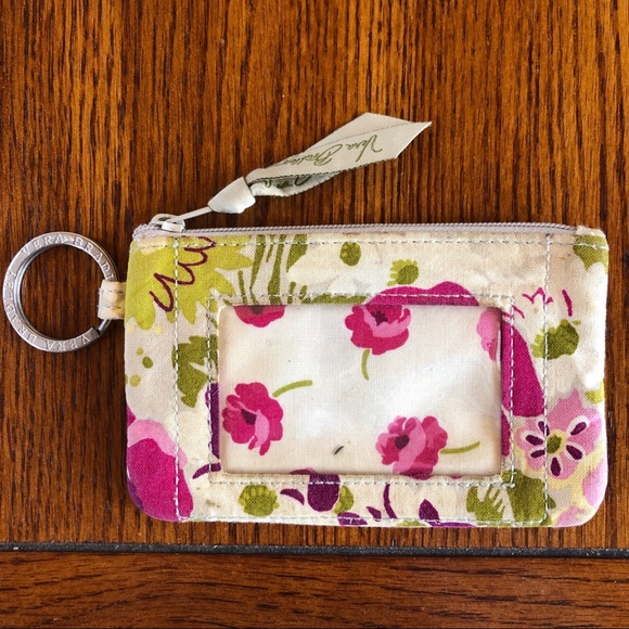 Vera Bradley Accessories - Vera Bradley Zip ID & Card Case with Key Ring